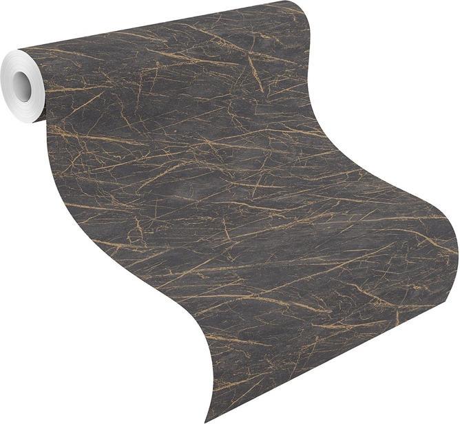 Rasch Vliestapete 428964 Factory IV Marmor schwarz