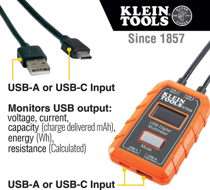 Immagine prodotto Klein Tools Multimetro ET920 Multimetro digitale (ET920)