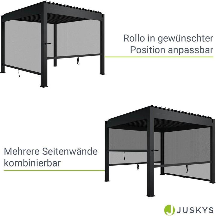 Produktbild Juskys Seitenwand für Lamellendach Tahiti (240 cm, 400 cm)
