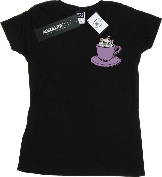 Disney Aristocats Marie In Cup Breast Print TShirt (L)
