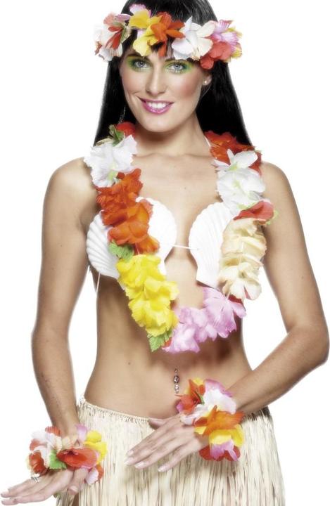 Immagine prodotto Smiffys Collana di fiori Hawaii (set di 4)