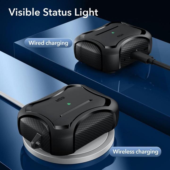Immagine prodotto ESR Cyber Armor Halolock Magsafe Apple Airpods Pro 1 / 2 Nero (Borsa per cuffie)