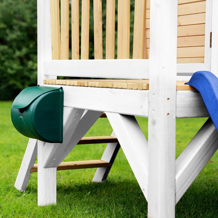 Immagine prodotto Axi Robin Playhouse marrone/bianco - scivolo blu