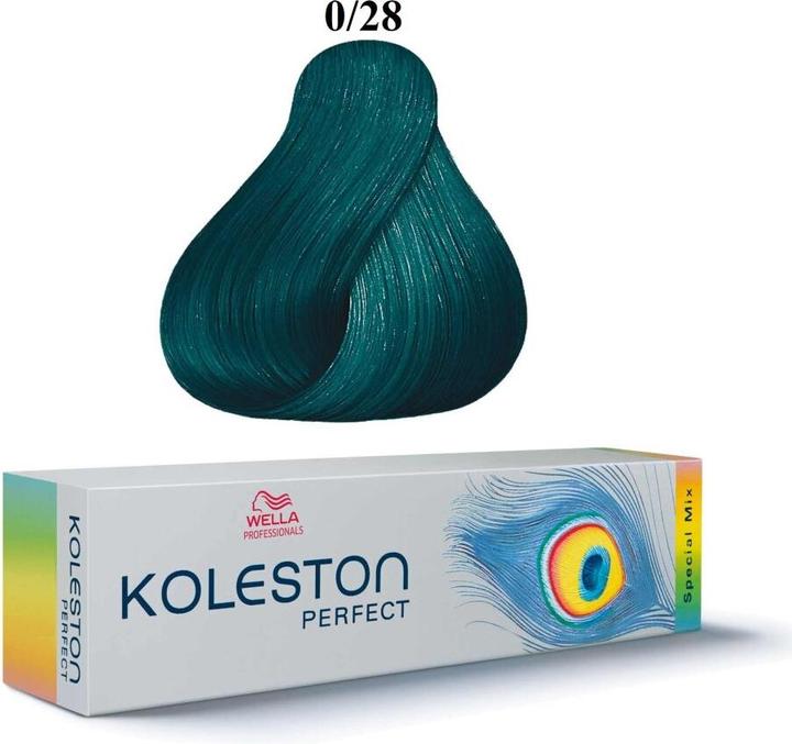 Actual product image Wella Vopsea permanenta Professionals Koleston Perfect 0/28, Gri Petrol, 60ml (0, 28)