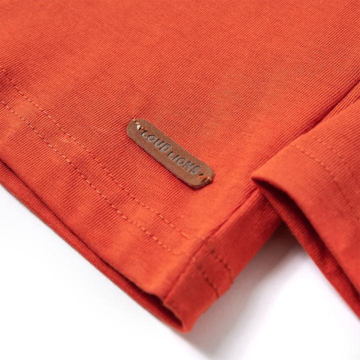 Immagine prodotto VidaXL Camicia da bambino a maniche lunghe arancione 128,Materiale: 100 (128)