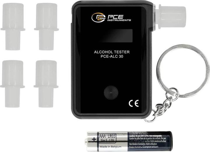 Immagine prodotto PCE Instruments PCE-ALC 30 etilometro da 0 a 2 mg/ml allarme, con display, Ve