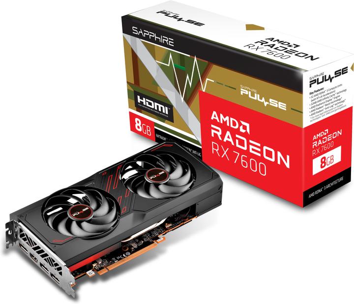 Immagine prodotto Sapphire IMPULSO AMD RADEON RX 7600 (8 GB)