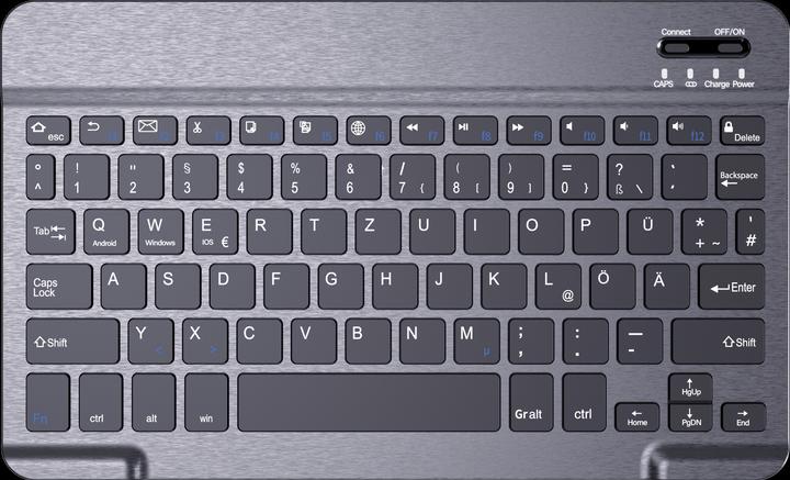 Cazy Qwertz Tastatur Hülle mit magnetisch Abnehmbarer Tastatur (DE, Samsung Galaxy Tab S10 FE+)
