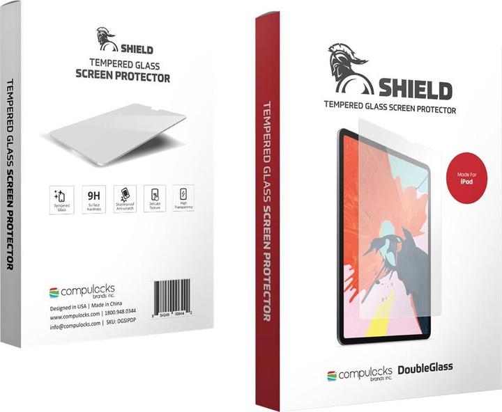 Image du produit Compulocks iPad 10.2 Bouclier d'écran DoubleGlass (1 pièce(s), iPad 2019 (7e gène))