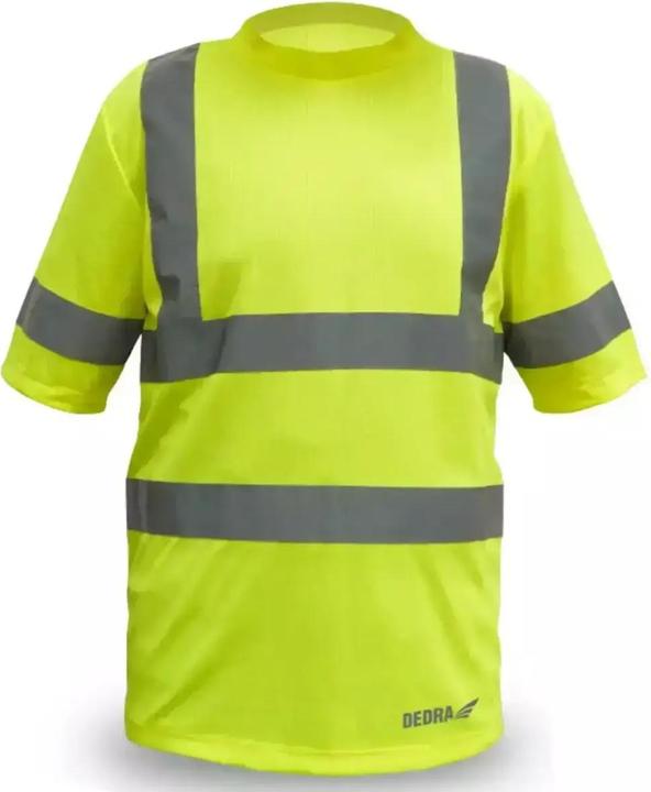 Actual product image Dedra Mens Reflective T-Shirt, Yellow, Size XXXL (BH81T1-XXXL) (3XL)