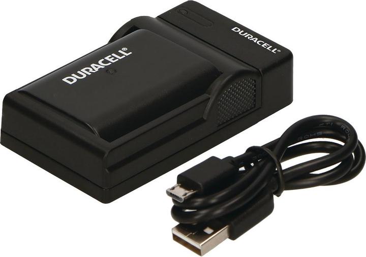 Produktbild Duracell Ladegerät mit USB Kabel für DRPBLF19/DMW-BLF19 (Kamera Akku Ladegerät)