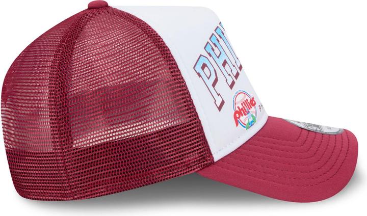 Actual product image New Era A-Frame Mesh Trucker Cap RETRO Philadelphia Phillies