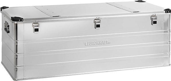Produktbild eurokraft pro Aluminiumbehälter INDUSTRY mit Stapelecken, 400 l, Aussen-LxBxH 1532x585x514 mm