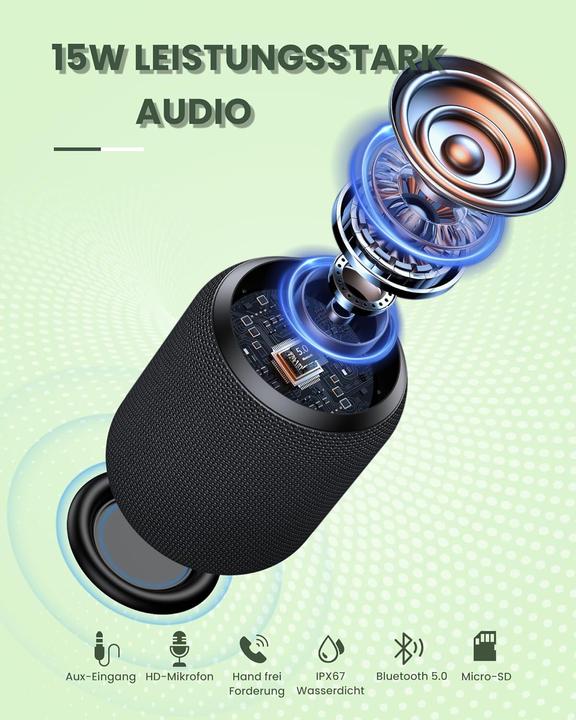 Immagine prodotto Notabrick Wasserdichte Musikbox (15 h, Batteria ricaricabile)