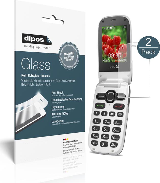 Immagine prodotto Dipos Pellicola Protettiva Anti-Shock (2 Pezzo/i, Doro Secure 628)