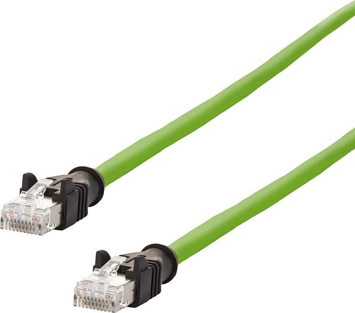 Actual product image Metz Connect 142M2X55020 RJ45 network cable, patch cable CAT 6a S/FTP 2 m Green PU (S/FTP, CAT6a, 2 m)