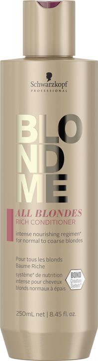 Actual product image Schwarzkopf Professional BlondMe All Blondes Rich Conditioner (250 ml)