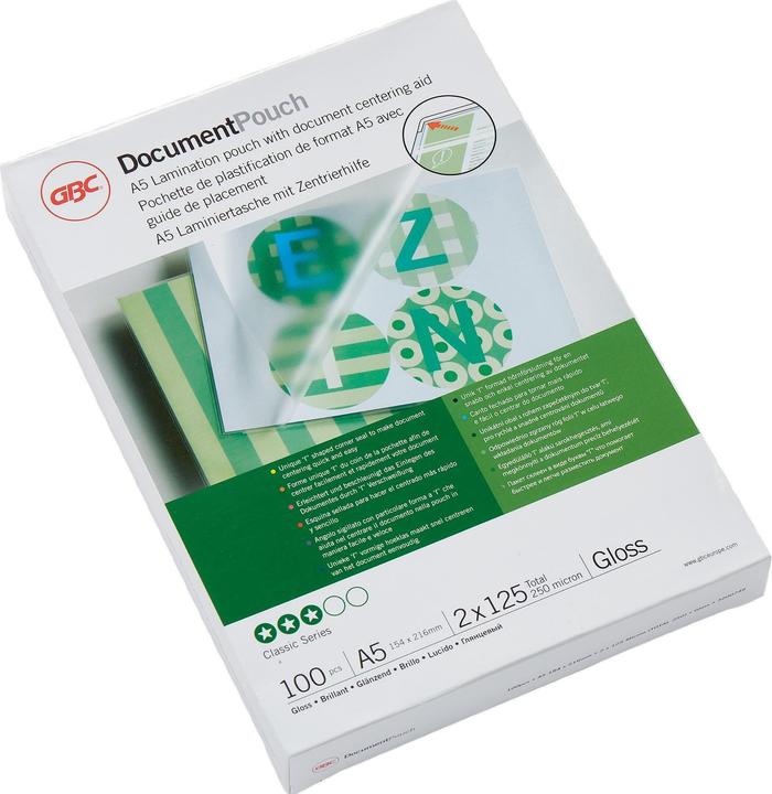 Produktbild GBC Laminierfolie (A5, 100 Stück, 125 µm)