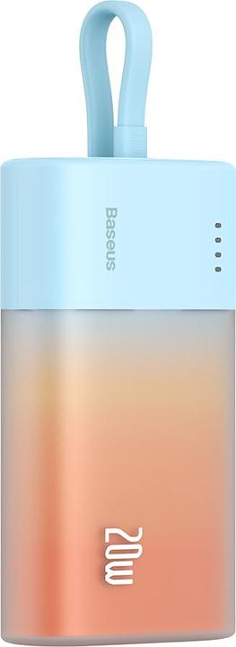 Actual product image Baseus Popsicle 5200mAh 20W Powerbank with Built-in Lightning Cable (+ White Simple USB-C - U (5200 mAh, 20 W, 19.24 Wh)