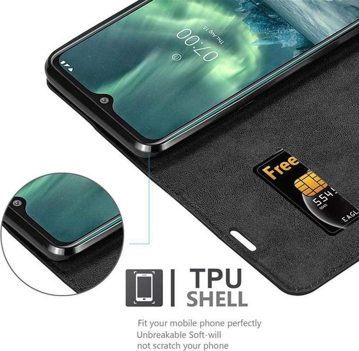 Actual product image Cadorabo Book Invisible Magnet Cover (Nokia 7.2)