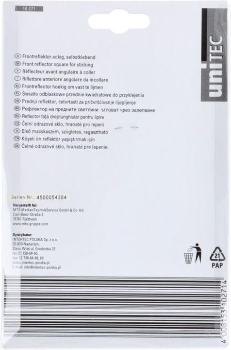 Produktbild Unitec Heckreflektor