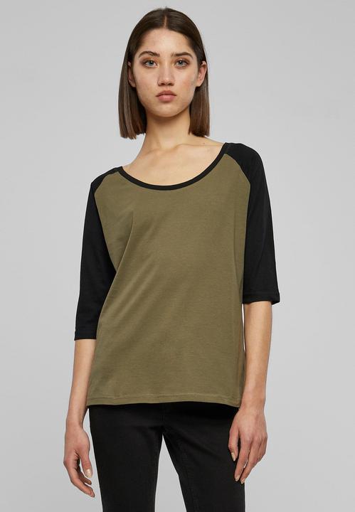 Immagine prodotto Urban Classics Tee Raglan 3/4 da donna a contrasto (5XL)