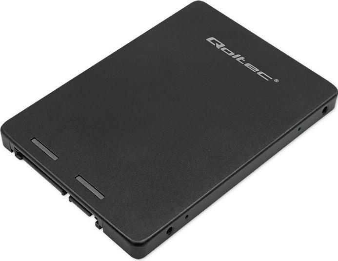 Qoltec Adapter für M.2 SSD | SATA NGFF zu SATA III | 2TB | Superschnell 6Gb/s | Schwarz
