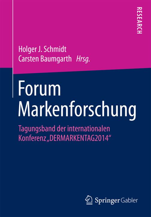 Actual product image Forum Markenforschung (German, Holger J. Schmidt, Carsten Baumgarth, 2015)