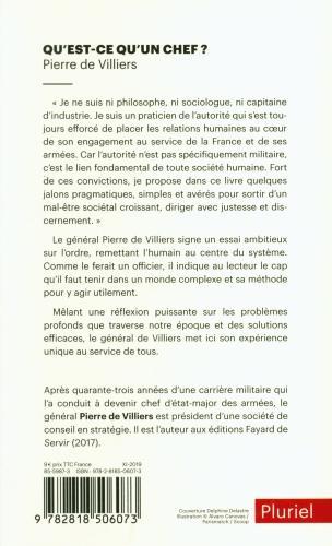 Produktbild Fayard Qu'est-ce qu'un chef? (Französisch, Villiers Pierre de, 2019)