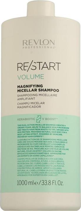 Actual product image Revlon Professional RE/START VOLUME - Magnifying Micellar Shampoo (1000 ml, Liquid shampoo)
