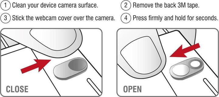 Immagine prodotto Delock Webcam Cover 3er Set