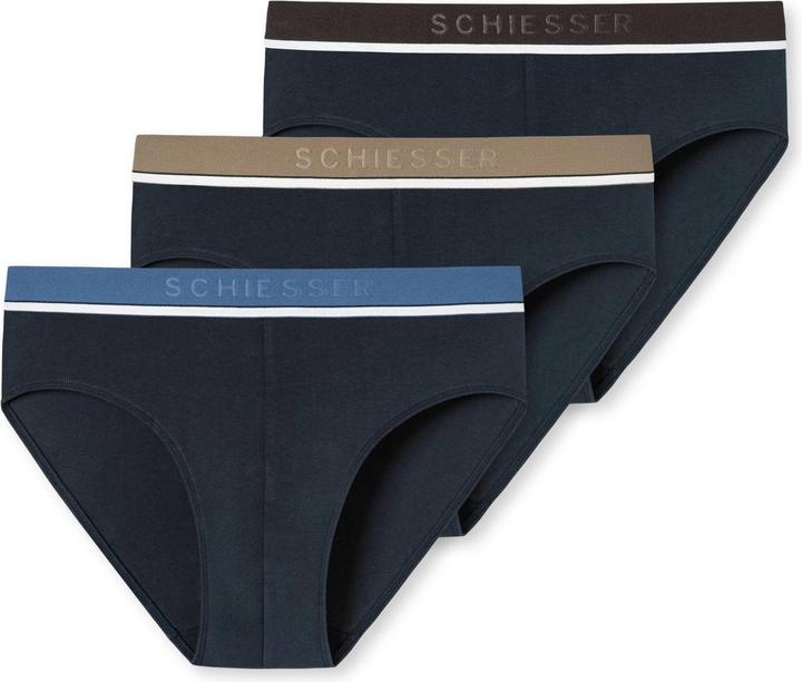 Schiesser Slip Casual Figurbetont 3PACK Rio-Slip (S, 3er Pack)