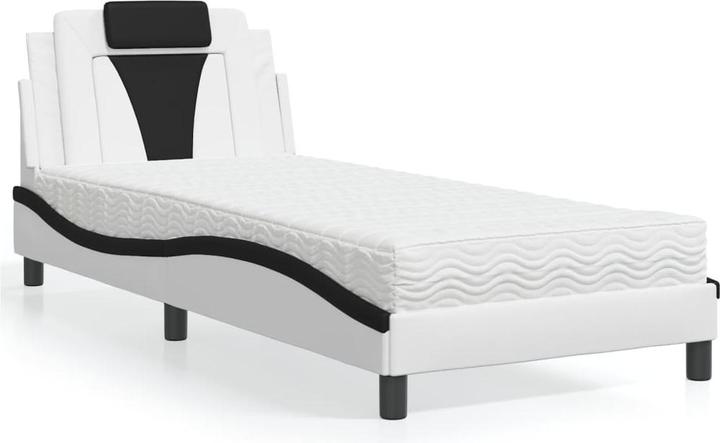 Produktbild VidaXL Bett mit Matratze 80 x 200 cm Kunstleder (80 x 200 cm)