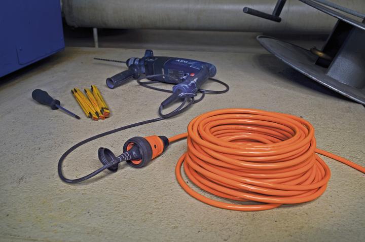 Produktbild Brennenstuhl 9162100200 Strom Verlängerungskabel 16 A Grau, Orange 10 m (10 m, CEE 7/3)