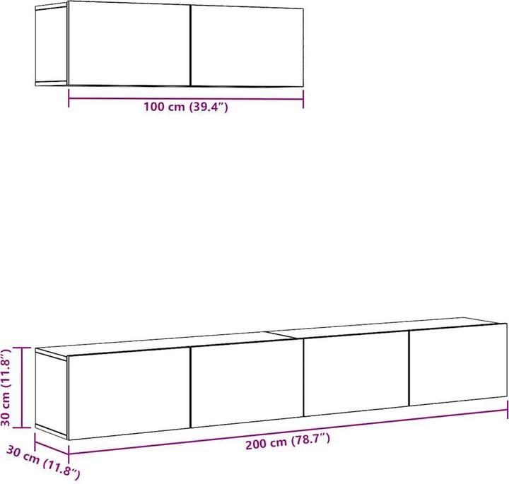 Image du produit VidaXL Isaac (100 x 30 x 30 cm)