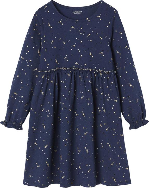 Image du produit Vertbaudet Robe de fête pour fille avec étoiles brillantes (128)
