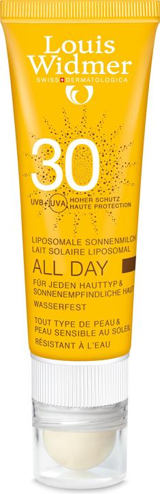 Louis Widmer Protection solaire All Day Combi parfumée (Crème solaire visage, SPF 30, 25 ml, 39 g)