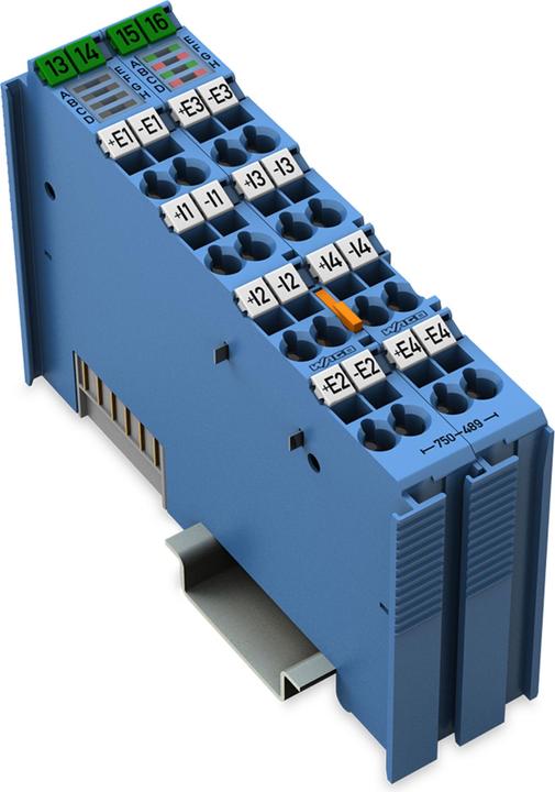 Image du produit Wago 750-489 Entrée analogique à 4 canaux 750-489 pour capteurs RTD et (Kit électronique)