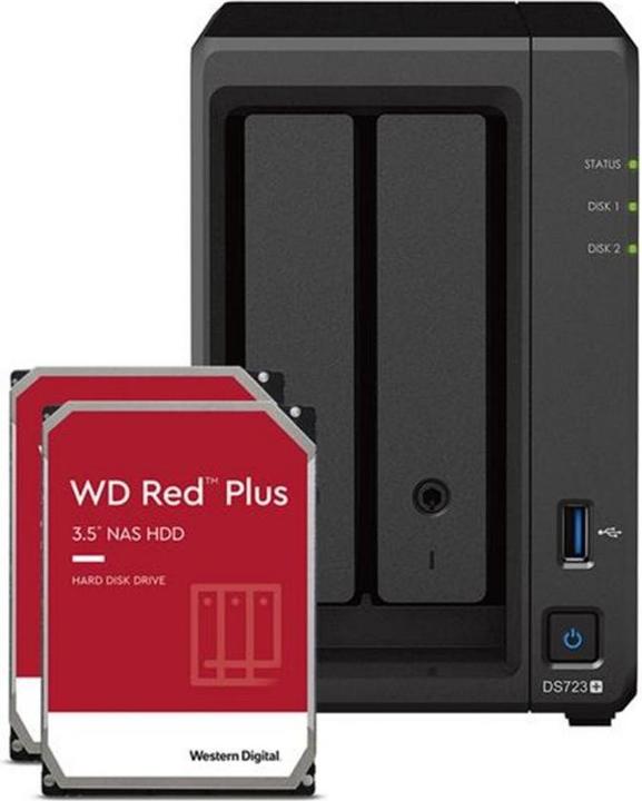 Image du produit Synology DS723+ (2 x 6 To, WD Red Plus)