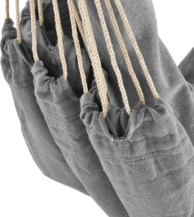 Produktbild Casa.Pro XXL Hängesessel Chieti 205x110cm Grau (130 kg)