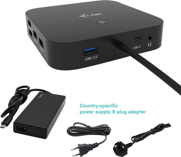 Actual product image i-tec Dual (USB-C, 3 Ports)