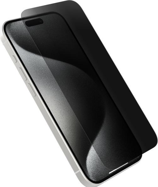Produktbild OtterBox Premium Pro Glass Privacy Screen Protector (1 Stück, Apple iPhone 15 Pro)