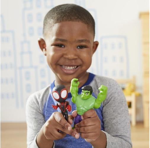 Produktbild Hasbro Maskierte Helden 2er-Pack, mit Klapp-Maske, Miles Morales und