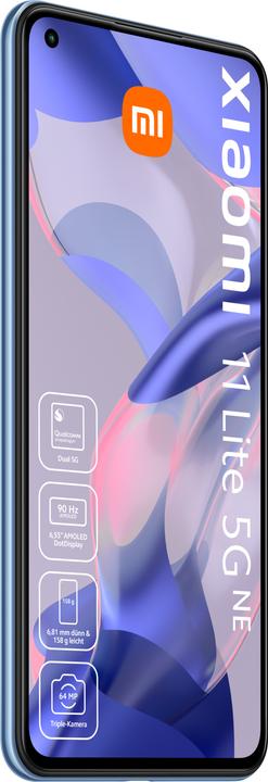 Image du produit Xiaomi 11 Lite 5G NE (128 Go, Bleu Bubblegum, 6.55", Double SIM, 64 Mpx, 5G)