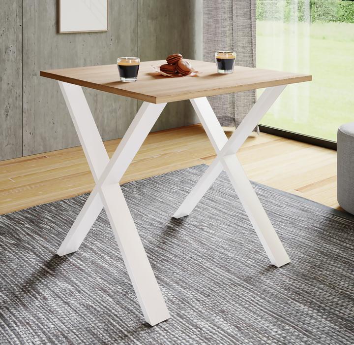 Actual product image VCM Premium dining room table wooden table dining table "Xona X" (80 x 80 cm)