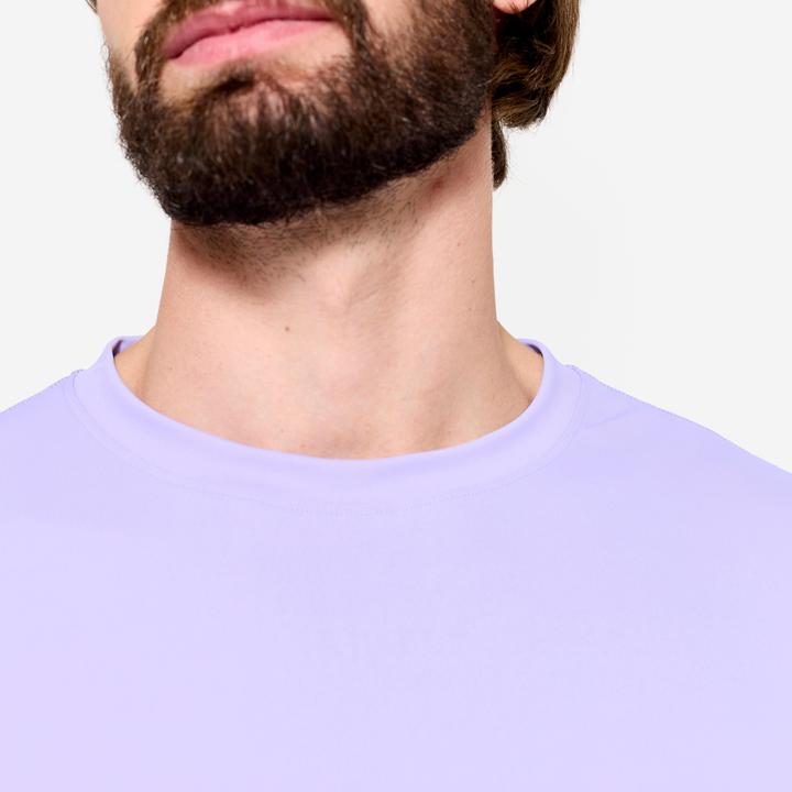 Produktbild Domyos Men's Short-Sleeved Crew Neck Breathable Fitness T-Shirt - Purple (XXL)