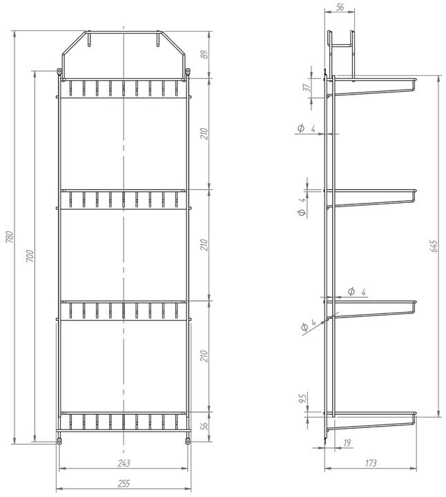 Actual product image OK-Line Wire cleaning cupboard shelf (1 pcs.)
