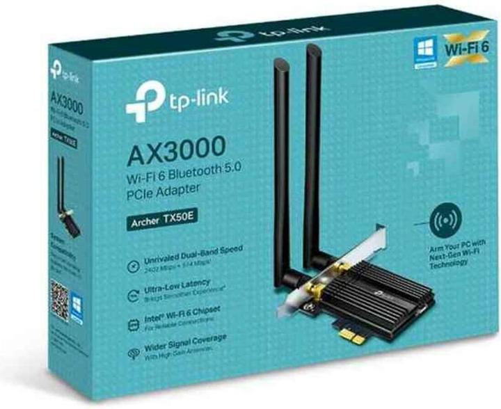 Image du produit TP-Link Archer TX50E Adaptateur Wi-Fi 6 PCIe AX3000 Bluetooth 5.0 (PCIe)