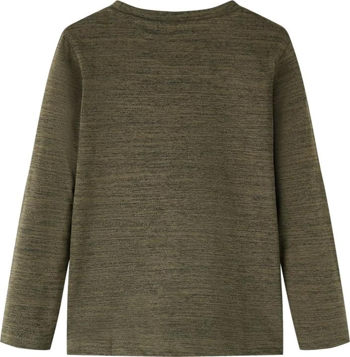 Immagine prodotto VidaXL Camicia da bambino a maniche lunghe color kaki scuro melange 104,Materiale: 80 (104)