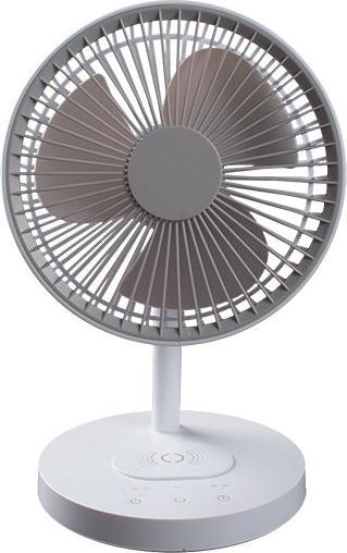 Wellcraft Ventilateur de table sans fil avec fonction de charge pour smartphone (56 dB)